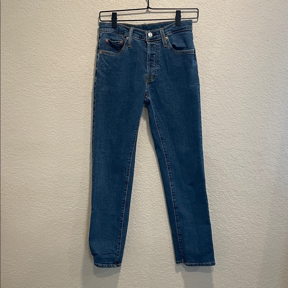 Levi’s 501 Boys Jeans 27x29 Youth 14 Straight Leg Blue Denim Pants